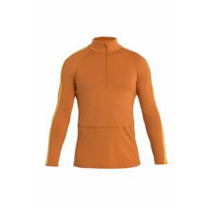 ICEBREAKER Mens ZoneKnit 260 LS Half Zip, Earth/Solar velikost: L