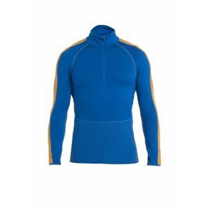 ICEBREAKER Mens ZoneKnit 260 LS Half Zip, Lazurite/Solar velikost: L