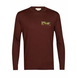 pánské triko dlouhý rukáv ICEBREAKER Mens Tech Lite II LS Tee Summit Tread, Espresso velikost: XL