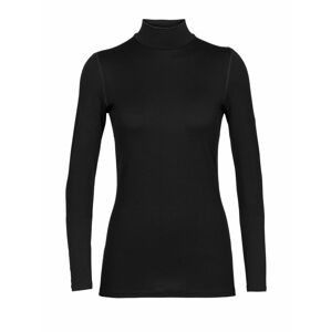 dámské triko dlouhý rukáv ICEBREAKER Wmns 260 Tech LS Turtleneck, Black velikost: L