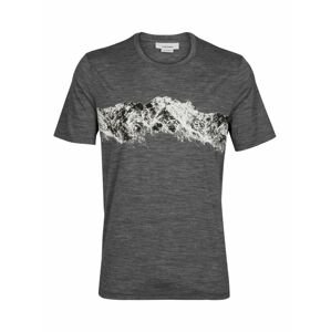 pánské triko krátký rukáv ICEBREAKER Mens Tech Lite II SS Tee Remarkable Range, Gritstone HTHR velikost: L