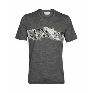 pánské triko krátký rukáv ICEBREAKER Mens Tech Lite II SS Tee Remarkable Range, Gritstone HTHR velikost: M