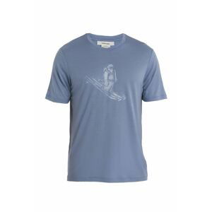 ICEBREAKER Mens Tech Lite II SS Tee Skiing Yeti, Kyanite velikost: XL