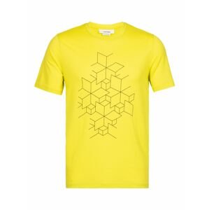 pánské triko krátký rukáv ICEBREAKER Mens Tech Lite II SS Tee Snowflake, Shine velikost: M