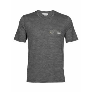 pánské triko krátký rukáv ICEBREAKER Mens Tech Lite II SS Tee Alpine Zone, Gritstone HTHR velikost: XL