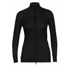 dámská mikina ICEBREAKER Wmns ZoneKnit™ LS Zip, Black velikost: L