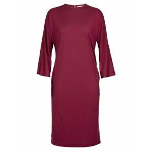 dámské šaty ICEBREAKER Wmns Oasis LS Dress, Cherry velikost: M