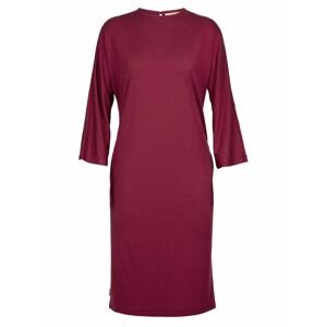 dámské šaty ICEBREAKER Wmns Oasis LS Dress, Cherry velikost: S