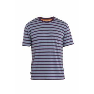 ICEBREAKER Mens Drayden SS Tee Stripe, Kyanite/Nightshade velikost: L