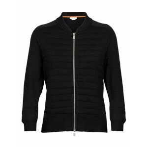 dámská bunda ICEBREAKER Wmns ICL ZoneKnit™ Insulated Knit Bomber, Black velikost: XL