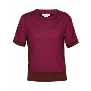 dámské triko krátký rukáv ICEBREAKER Wmns ZoneKnit™ SS Tee, Cherry/Espresso/Cb velikost: L