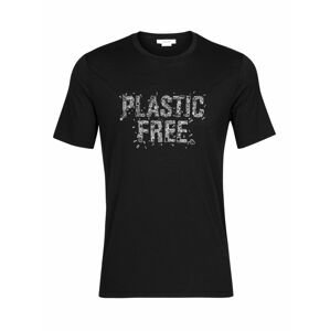 pánské triko krátký rukáv ICEBREAKER Mens Tech Lite II SS Tee Plastic Free, Black velikost: L