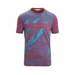 ICEBREAKER Mens Sphere II SS Tee Trail, Go Berry Heather velikost: L