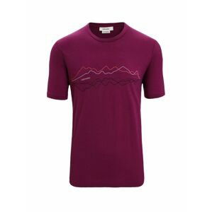 ICEBREAKER Mens Tech Lite II SS Tee Icebreaker, Go Berry velikost: L