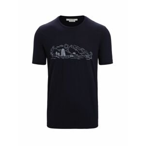 ICEBREAKER Mens Tech Lite II SS Tee Nature Sprint, Midnight Navy velikost: XXL