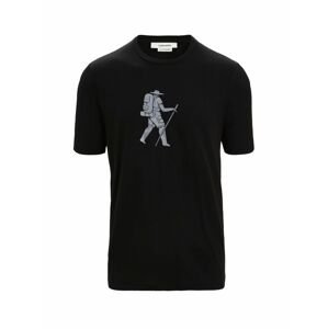 ICEBREAKER Mens Tech Lite II SS Tee Trail Hiker, Black velikost: M