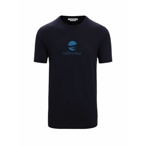 ICEBREAKER Mens Tech Lite II SS Tee IB Essential Logo, Midnight Navy velikost: L