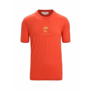 ICEBREAKER Mens Tech Lite II SS Tee IB Essential Logo, Vibrant Earth velikost: L