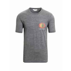 ICEBREAKER Mens Tech Lite II SS Tee Spring Glow, Gritstone Heather velikost: L