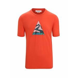 ICEBREAKER Mens Tech Lite II SS Tee Camping Grounds, Vibrant Earth velikost: L