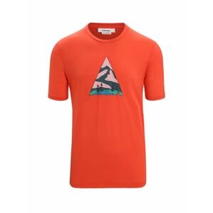 ICEBREAKER Mens Tech Lite II SS Tee Camping Grounds, Vibrant Earth velikost: XS