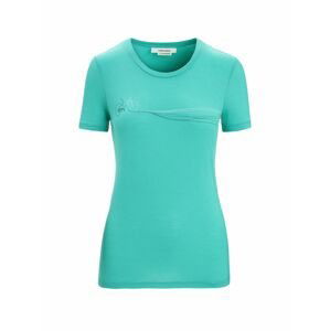 ICEBREAKER Wmns Tech Lite II SS Tee Cadence Paths, Fresh velikost: M