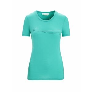 ICEBREAKER Wmns Tech Lite II SS Tee Cadence Paths, Fresh velikost: XS