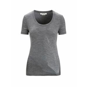 ICEBREAKER Wmns Tech Lite II SS Scoop Tee Plume, Gritstone Heather velikost: XS