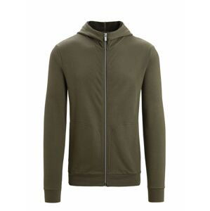 ICEBREAKER Mens Central Classic LS Zip Hoodie, Loden velikost: XL