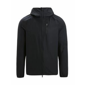 Pánská merino bunda ICEBREAKER Mens Shell+ Cotton Windbreaker, Black velikost: L