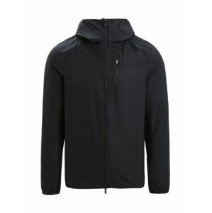 ICEBREAKER Mens Shell+ Cotton Windbreaker, Black velikost: S