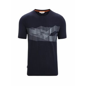 ICEBREAKER Mens Central Classic SS Tee St Anton, Midnight Navy velikost: S