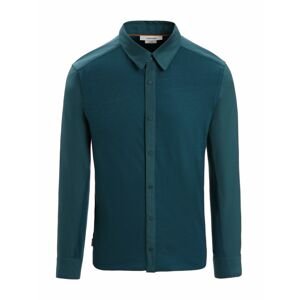 ICEBREAKER Mens Hike LS Top, Green Glory velikost: M