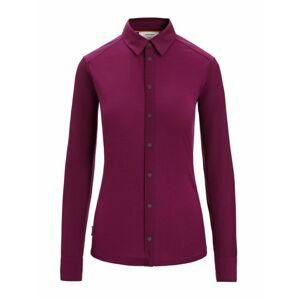 ICEBREAKER Wmns Hike LS Top, Go Berry velikost: M