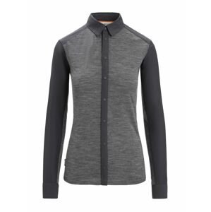 ICEBREAKER Wmns Hike LS Top, Gritstone Heather/Monsoon velikost: S