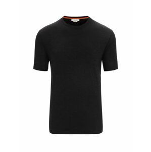 ICEBREAKER Mens Merino Linen SS Tee, Black velikost: L