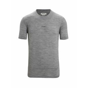 ICEBREAKER Mens ZoneKnit™ SS Tee, Metro Heather velikost: S