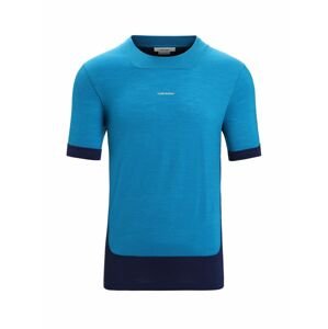 ICEBREAKER Mens ZoneKnit™ SS Tee, Geo Blue/Royal Navy velikost: M