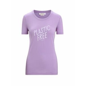 ICEBREAKER Wmns Tech Lite II SS Tee IB Natural, Purple Gaze velikost: M