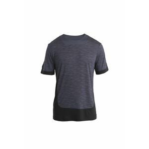 ICEBREAKER Mens Merino 125 ZoneKnit SS Tee IB Topo, Graphite/Black/Aop velikost: S