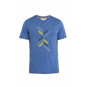 ICEBREAKER Mens Merino 125 Cool-Lite Sphere II SS Tee Le, Lazurite Heather velikost: M