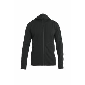 ICEBREAKER Mens Merino 560 Realfleece EleMtal II LS Zip H, Black velikost: L