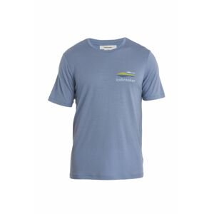 ICEBREAKER Mens Merino 150 Tech Lite II SS Tee Aotearoa, Kyanite velikost: XXL