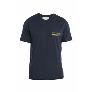 ICEBREAKER Mens Merino 150 Tech Lite II SS Tee Mountain, Midnight Navy velikost: XXL