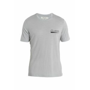 ICEBREAKER Mens Merino 150 Tech Lite II SS Tee Mountain, Ether velikost: M