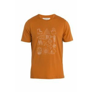 ICEBREAKER Mens Merino 150 Tech Lite II SS Tee Camp Essen, Earth velikost: M