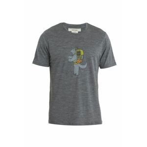 ICEBREAKER Mens Merino 150 Tech Lite II SS Tee Tech Head, Gritstone Heather velikost: L