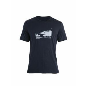 ICEBREAKER Mens Merino 150 Tech Lite II SS Tee Sidecountr, Midnight Navy velikost: M