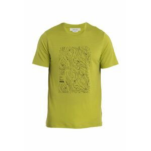 ICEBREAKER Mens Merino 150 Tech Lite II SS Tee Alpine Cro, Bio Lime velikost: L