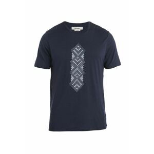 ICEBREAKER Mens Merino 150 Tech Lite II SS Tee Maunga Toa, Midnight Navy velikost: L